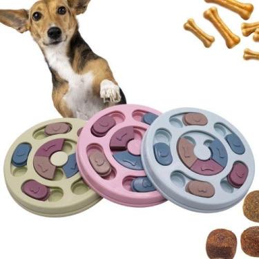 Imagem de Brinquedo Interativo Alimentação Lenta Tabuleiro Pets Cão - Napi, Azul