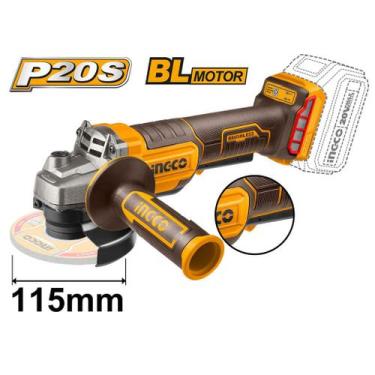 Imagem de Esmerilhadeira Angular INGCO BL Bateria 20V P20S