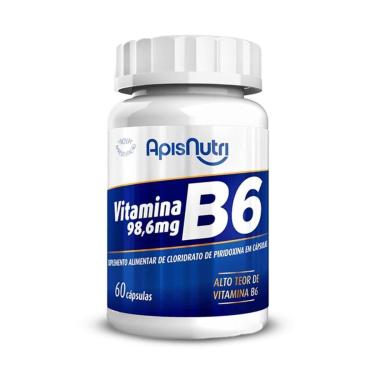 Imagem de Vitamina B6 Apisnutri 60 cápsulas-Unissex