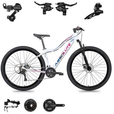 Imagem de Bicicleta Feminina Mtb Aro 29 Aluminio Absolute Hera 24v SHIMANO Disco Mecanico Cubo K7-Feminino