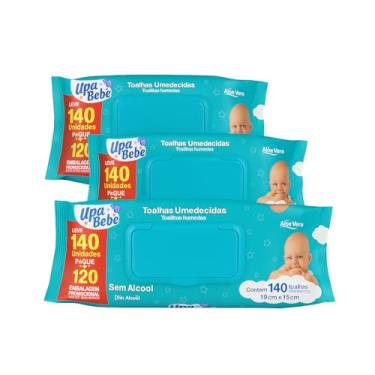 Imagem de Lenço Umedecido Sem Álcool - 420 Toalhas Umedecidas