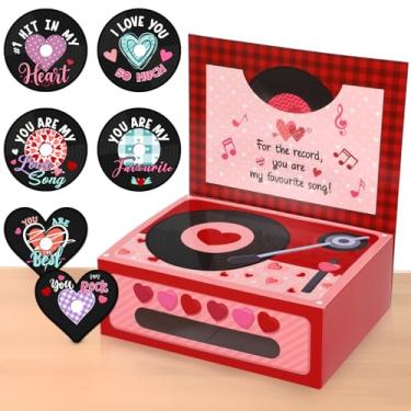 Imagem de Pajean Caixas de Dia dos Namorados para Crianças, Cartões de Dia dos Namorados e Caixa de Correio para Meninas e Meninos Caixas de Doces DIY Troca de Presentes para Casa Escola Sala de Aula Feriado