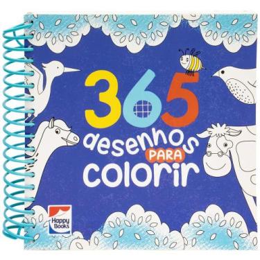 Imagem de Livro - 365 Desenhos para Colorir Azul