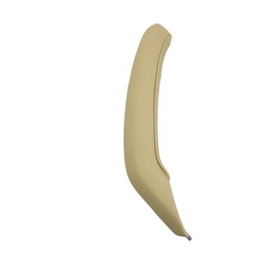 Imagem de Compatível com bmw x3 x4 f25 f26 2010-2016 lhd rhd interior do carro porta do passageiro esquerda direita puxar alça de couro exterior capa guarnição(Right-Beige)