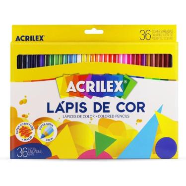 Imagem de Lápis de Cor, Sextavado, 36 Cores, Acrilex