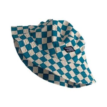 Imagem de Chapéu De Sol Infantil Estampa Xadrez Bonito Para Meninos E Meninas, B
