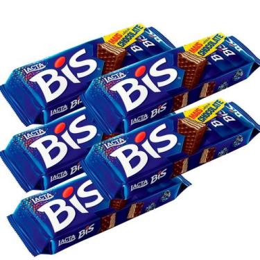 Imagem de Kit 5 und Chocolate Bis ao Leite 16 und - Lacta