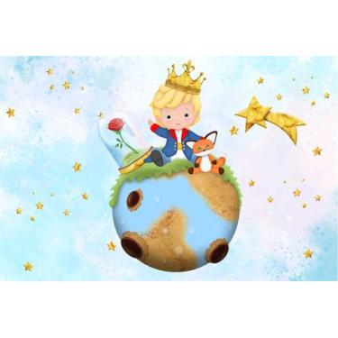 Imagem de Painel de Tecido Sublimado Pequeno Principe baby - Fabrika de festa, 1