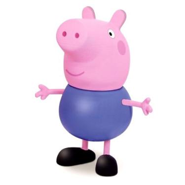 Imagem de Boneco George Peppa Pig Cabeça De Vinil 13 Cm - Elka