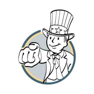 Imagem de Pôster Vintage HD Em Canvas Fallout Vault Boys, Arte De Parede Para De