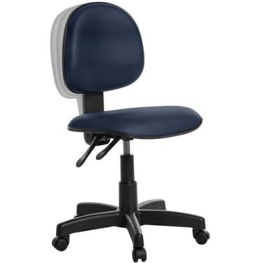 Imagem de Cadeira Escritorio Executiva Com Back Em Viena Azul Marinho - Goldflex