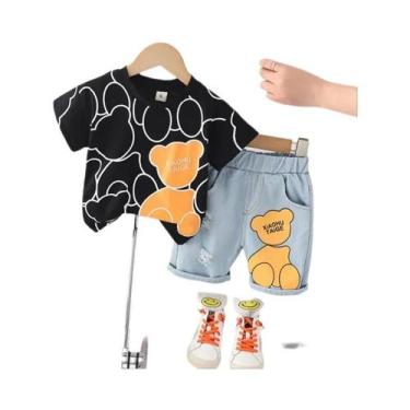 Imagem de Conjunto De Verão Para Bebês Meninas E Meninos 2 Peças Camiseta De Man