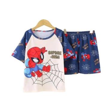 Imagem de Conjuntos De Pijamas De Verão Para Meninas Com Estampa De Desenhos Ani