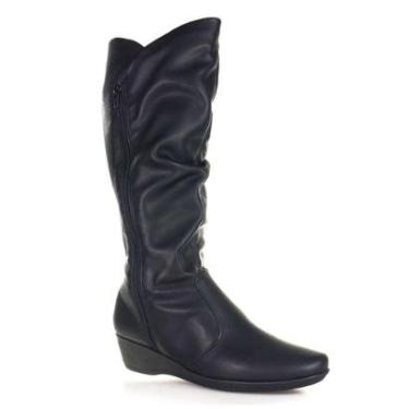 Imagem de Bota Piccadily Cano Longo Anabela Médio - Feminina-Feminino