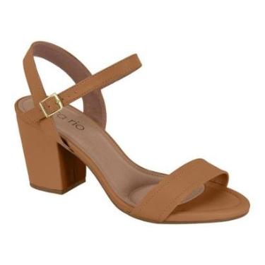 Imagem de Sandália Feminina Salto Bloco Camel Beira Rio 8280.685-Feminino