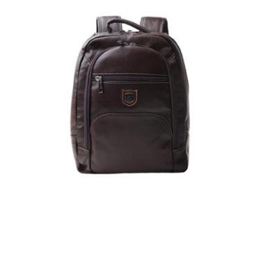 Imagem de Mochila Masculina Couribi Porta Notebook Couro Cafe-Masculino