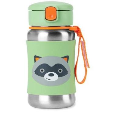 Imagem de Garrafa Térmica de Inox Skip Hop Zoo Guaxinim Verde-Masculino