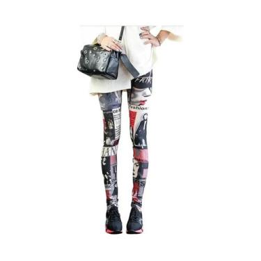 Imagem de Leggings Coloridas Da Moda Para Mulheres, Calças Casuais Aquecedoras D