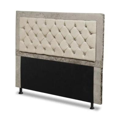 Imagem de Cabeceira Casal Super King 195cm Para Cama Box Berlim Suede Animale Ca
