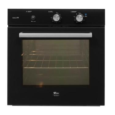 Imagem de Forno a Gás de Embutir Fischer Infinity 78L com Grill, Preto, 110V