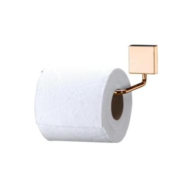 Imagem de Porta Papel Higiênico Rose Gold papeleira banheiro lavabo Future 7504R