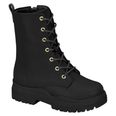 Imagem de Bota Coturno Molekinha 2179.203 Infantil Feminino, Preto, 32