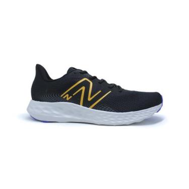 Imagem de Tenis New Balance 411v3 - masculino - preto e laranja, Pto, Lrj, 42