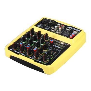 Imagem de Mesa De Som 4 Canais CMX4C Amarela - CUSTOM SOUND