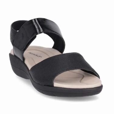Imagem de Sandália Fem Piccadilly Napa Salto Anabela Preto 239016-38, 37, Preto
