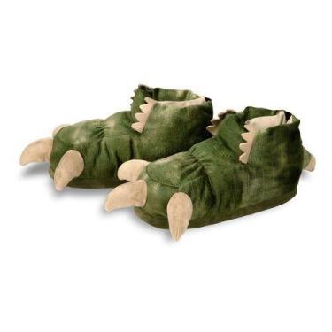 Imagem de Pantufa T- Rex 3D Garra Dinossauro Plush Solado Borracha - PANTUFAS.CO