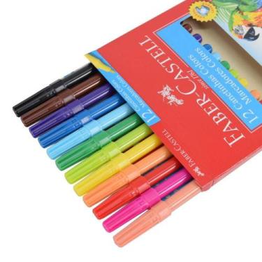 Imagem de Canetinha Faber Castell Hidrográfica 12 Cores Lavável