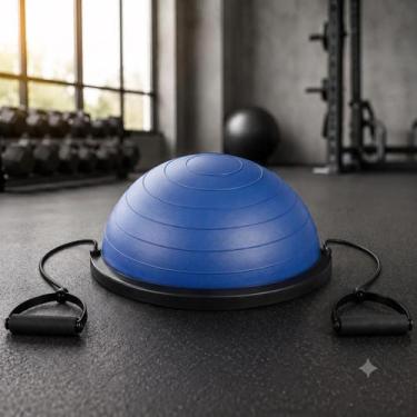 Imagem de Meia Bola Bosu Suiça Balance Dome Ball Pilates Yoga Sports - Suíça, Az