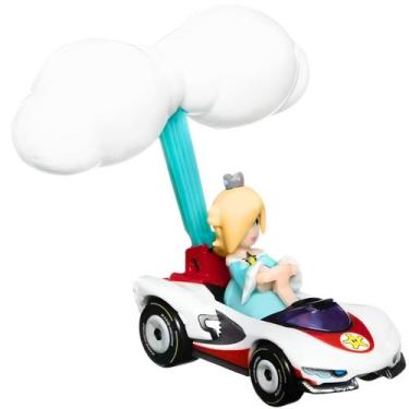 Imagem de Carrinho Hot Wheels Mario Kart Carros C/ Glider GVD30 Mattel, Rosalina