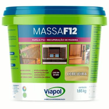 Imagem de Massa Calafetar Correção Madeira Viapol F12 1,65Kg Cerejeira