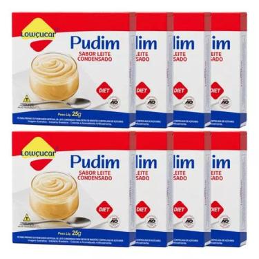 Imagem de Kit 8 Unid. Pudim Lowçucar Zero Açúcares Sabor Leite Condensado 25g
