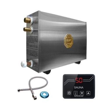Imagem de Sauna Vapor Elétrica 18kw Inox - Comando Digital Impercap - 220v Bifás