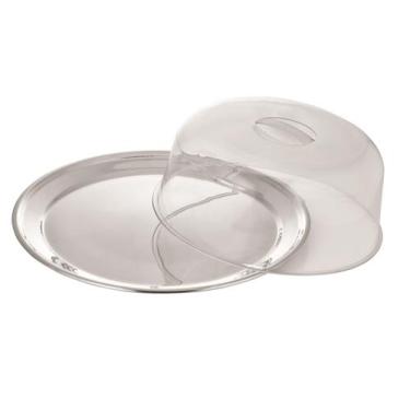 Imagem de Boleira de Inox com Tampa Acrílica para Servir Bolos e Tortas - Bhz St