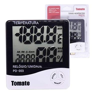 Imagem de Relógio Termo Higrômetro Temperatura e Umidade PD003 Tomate