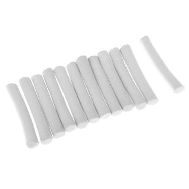 Imagem de #N/A 12 pçs carpa pesca espuma vara cilindro flutuador DIY materiais gancho zig alinhadores - branco