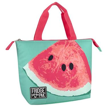 Imagem de Lancheira tropical Sacola para almoço de frutas para mulheres, bolsas térmicas para praia, comida, compras (bolsa de fatia de melancia)