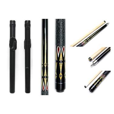 Imagem de Estojo rígido de taco de bilhar 1x1 para carregar taco de bilhar - 1B1S - comporta 1 bumbum e 1 eixo (várias cores disponíveis) (kit - 24 (taco + capa)