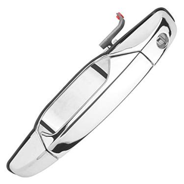 Imagem de NPAUTO alça de porta externa para substituição dianteira esquerda lado do motorista para 07 08 09 10 11 12 13 Chevy Silverado 1500 2500, Avalanche, Suburban, Tahoe, Cadillac Escalade, GMC Sierra, Yukon XL, 80546, Cromo