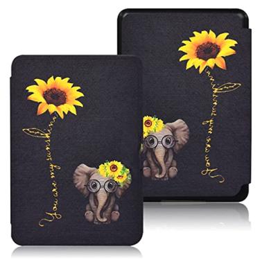 Imagem de Capa pintada para Kindle de 11ª geração (modelo C2V2L3) lançada em 2022, capa fina com ativação automática - hibernação, capa à prova d'água, não para o Kindle Paperwhite de 11ª geração