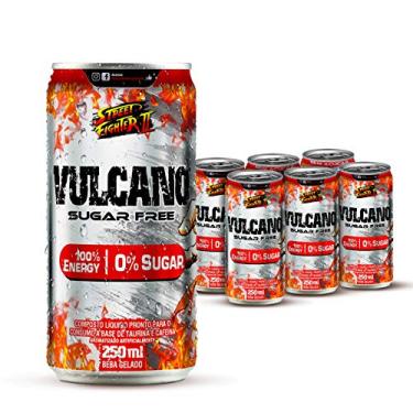 Imagem de Energético Vulcano Energy Drink – Sugar Free - Six pack com 6 latas de 250ml