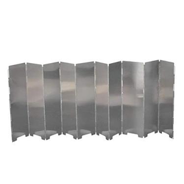 Imagem de Tongina 10 peças de painéis de vento para acampamento ao ar livre grelhas de vento dobráveis para fogão a gás