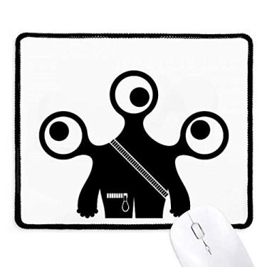 Imagem de Mousepad alienígena monstro alienígena borda costurada tapete de borracha para jogos