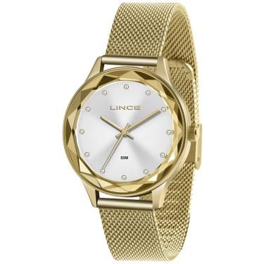 Imagem de Relógio LINCE feminino dourado esteira LRG4707L S1KX