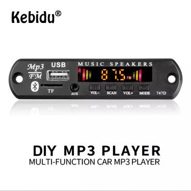 Imagem de Módulo de áudio do carro sem fio Bluetooth  MP3  WMA  rádio  placa decodificadora  suporte USB  TF
