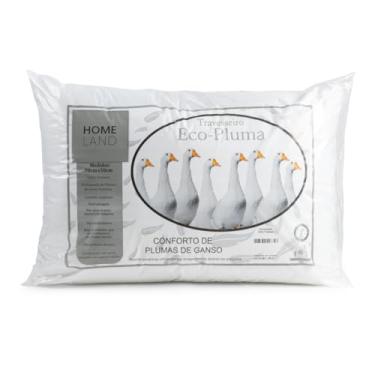 Imagem de Kit 02 Travesseiros Pluma de Ganso 70cm x 50cm Antialérgico
