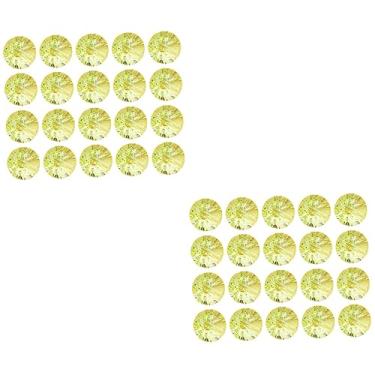 Imagem de Operitacx 100 Peças botões de costura DIY acessórios para scrapbook botão de roupas de bebê trabalhos manuais decoração vintage botão de casaco diamante jeans Metal Terno Senhorita decorar